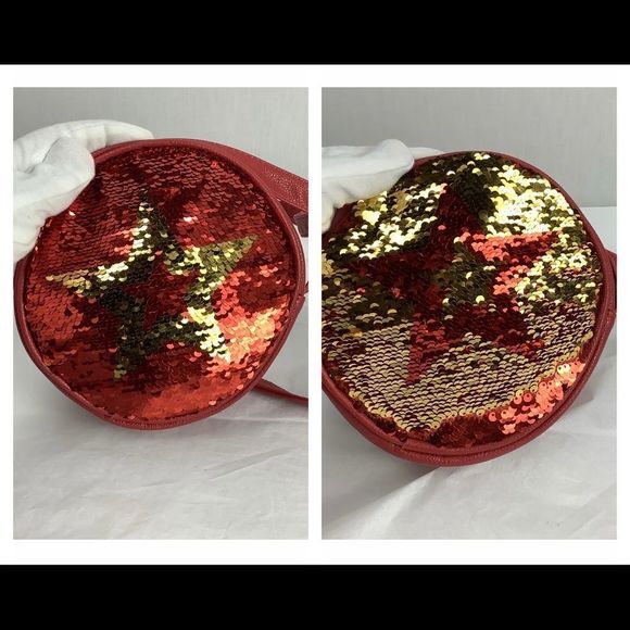 American Girl Accessories American Girl Red And Gold Sequin Star Transition Girls Crossbody